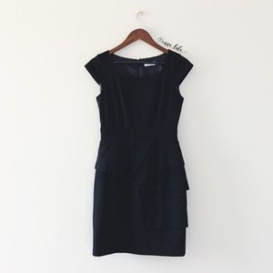 Calvin Klein • Cap Sleeve Pleated Career Dress
